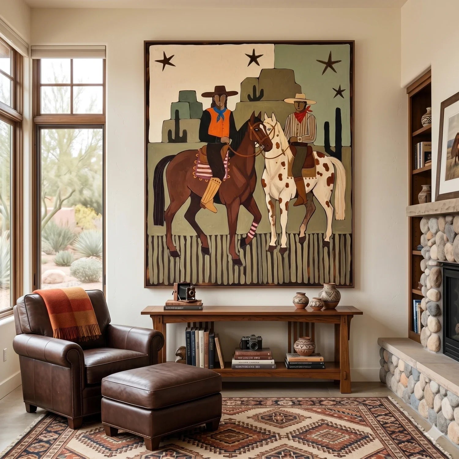 Flat-Toned Desert Riders Wall Art