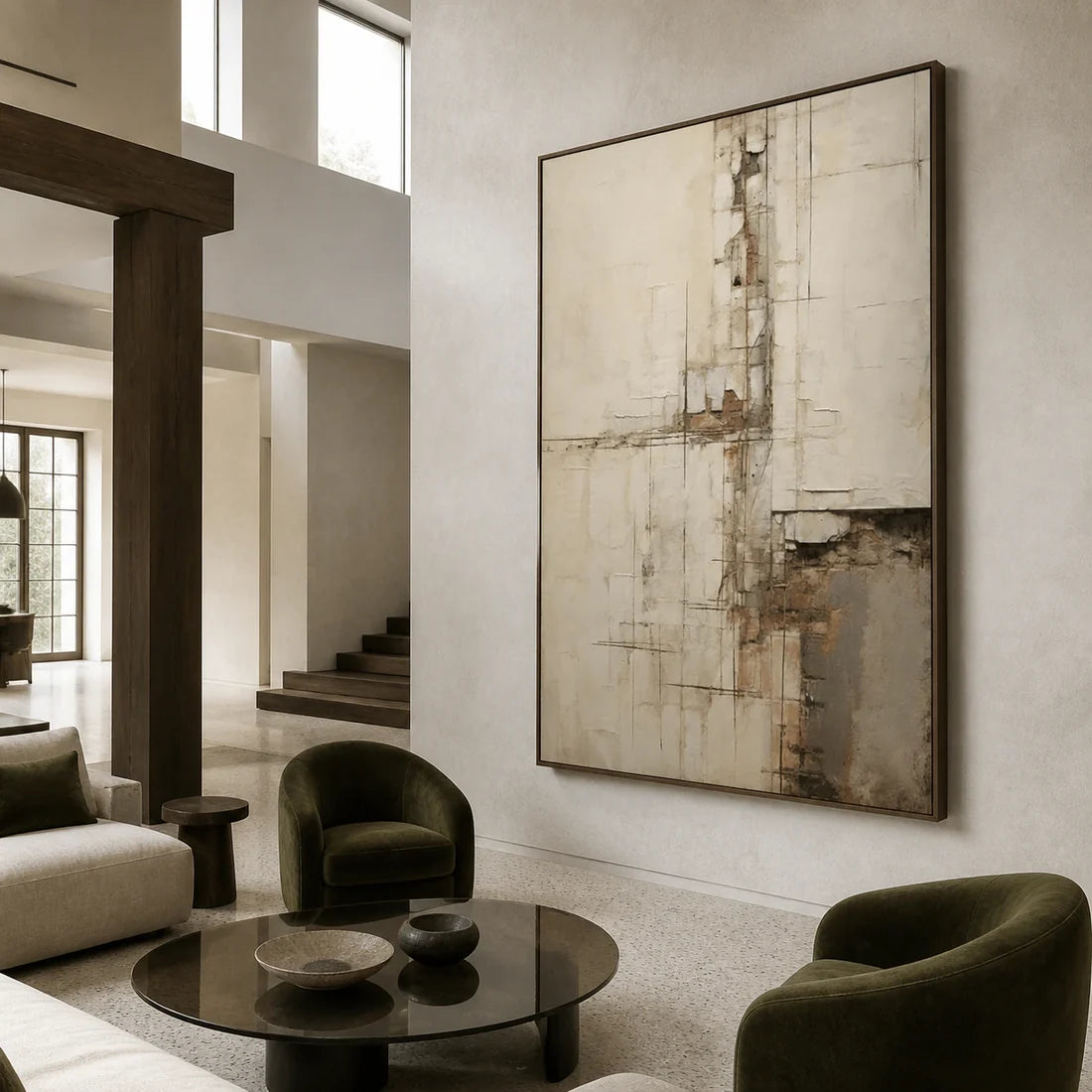 Textured Plaster Abstract Wall Art