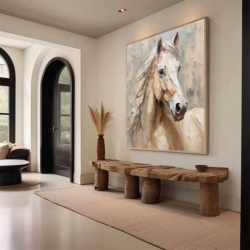 Abstract Animal Art Horse Texture Wall Art