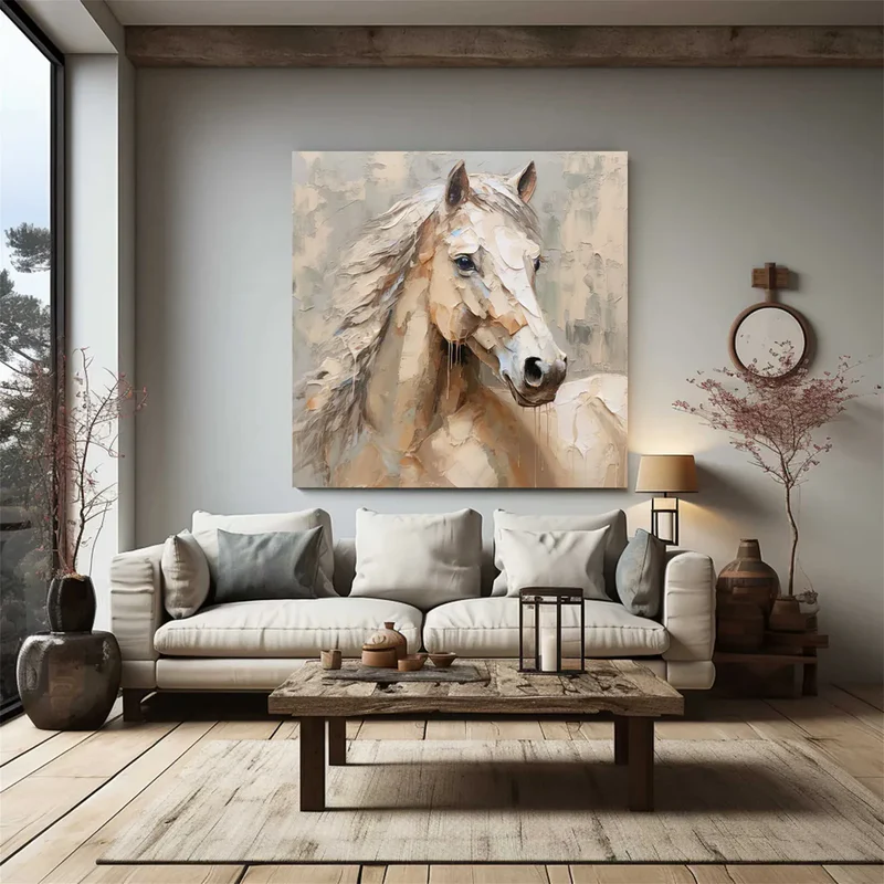 Abstract Animal Art Horse Texture Wall Art