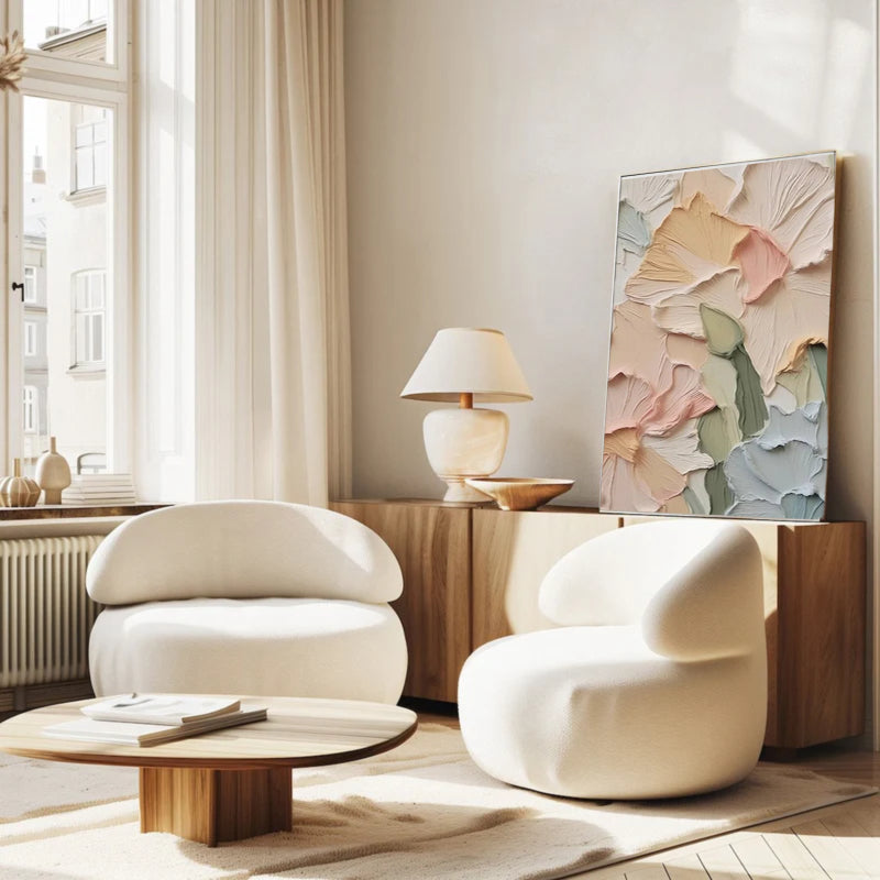 Plaster Painting "Élise Ivoire”