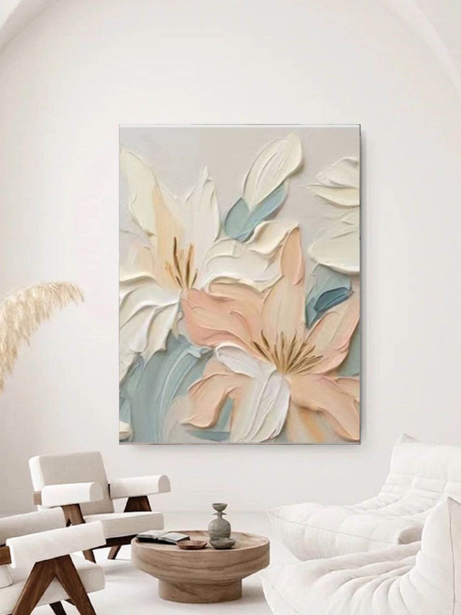 Plaster Painting  "Spring's Gentle Awakening"