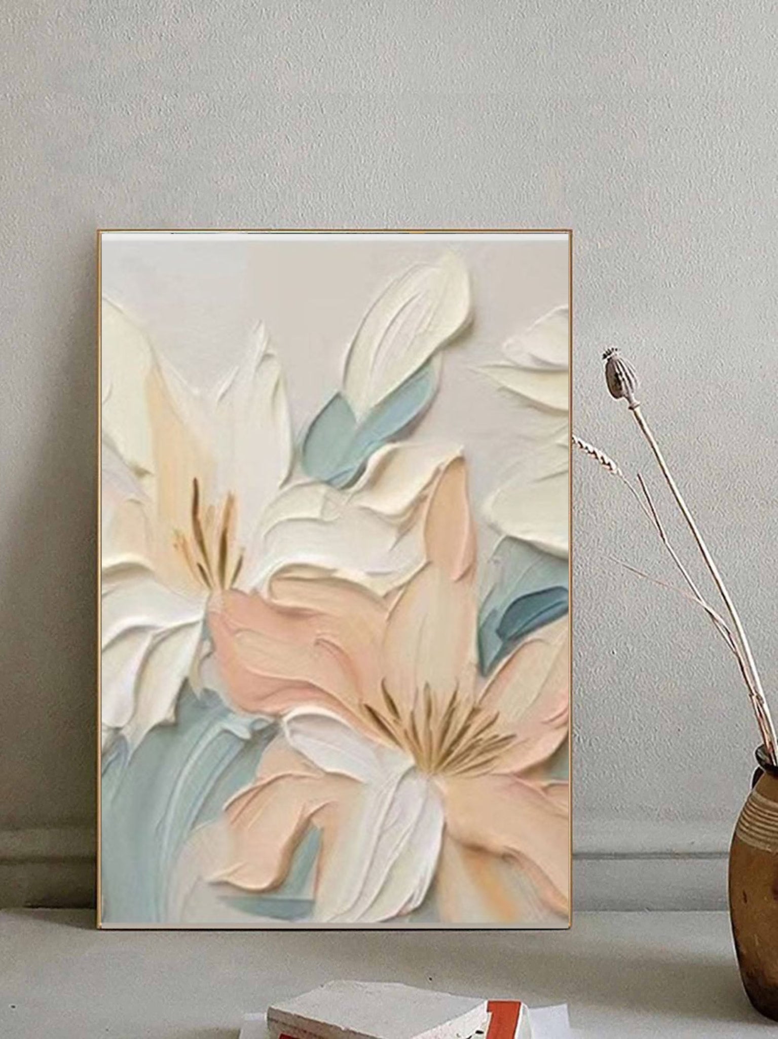 Plaster Painting  "Spring's Gentle Awakening"